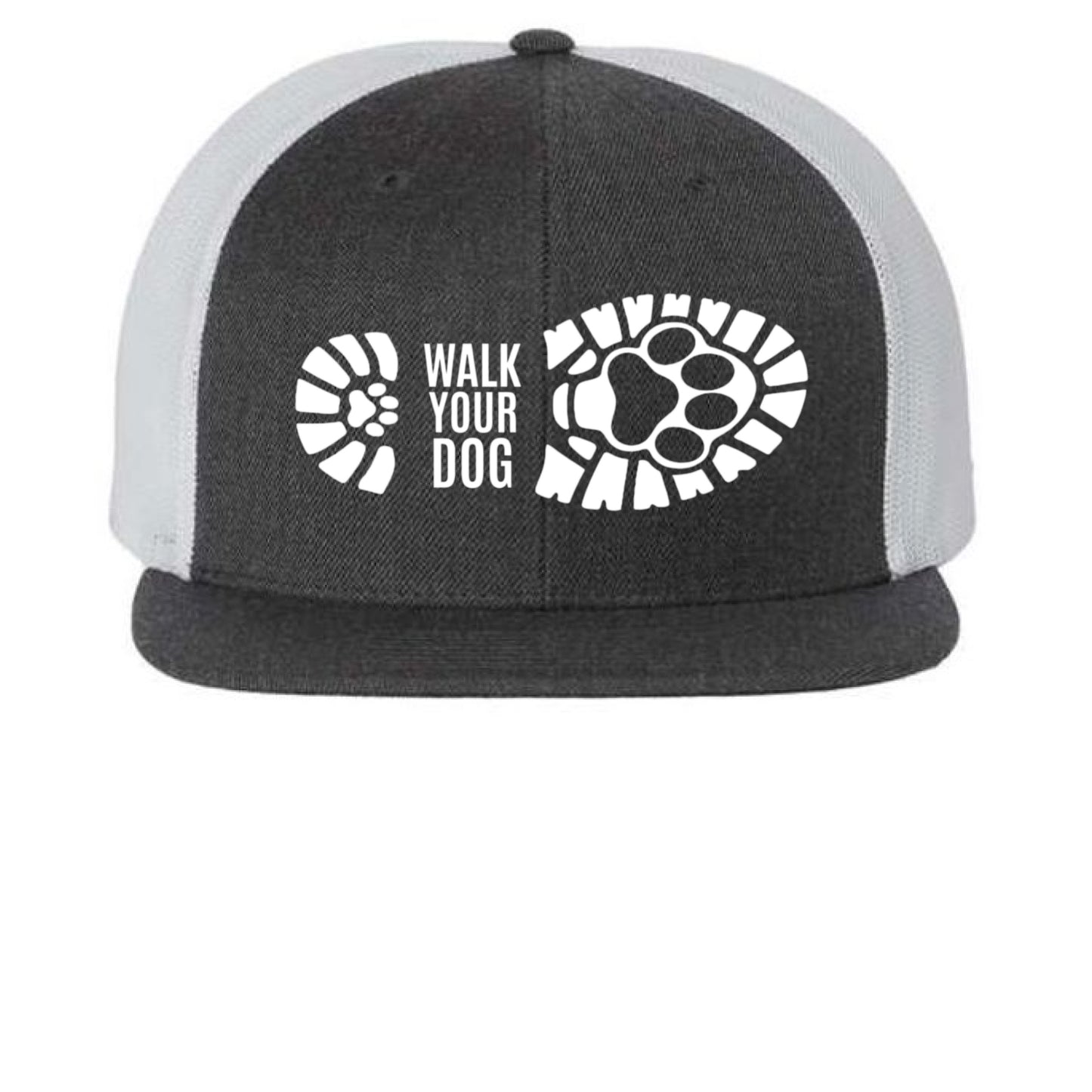 Heather Charcoal/ White - FRONT